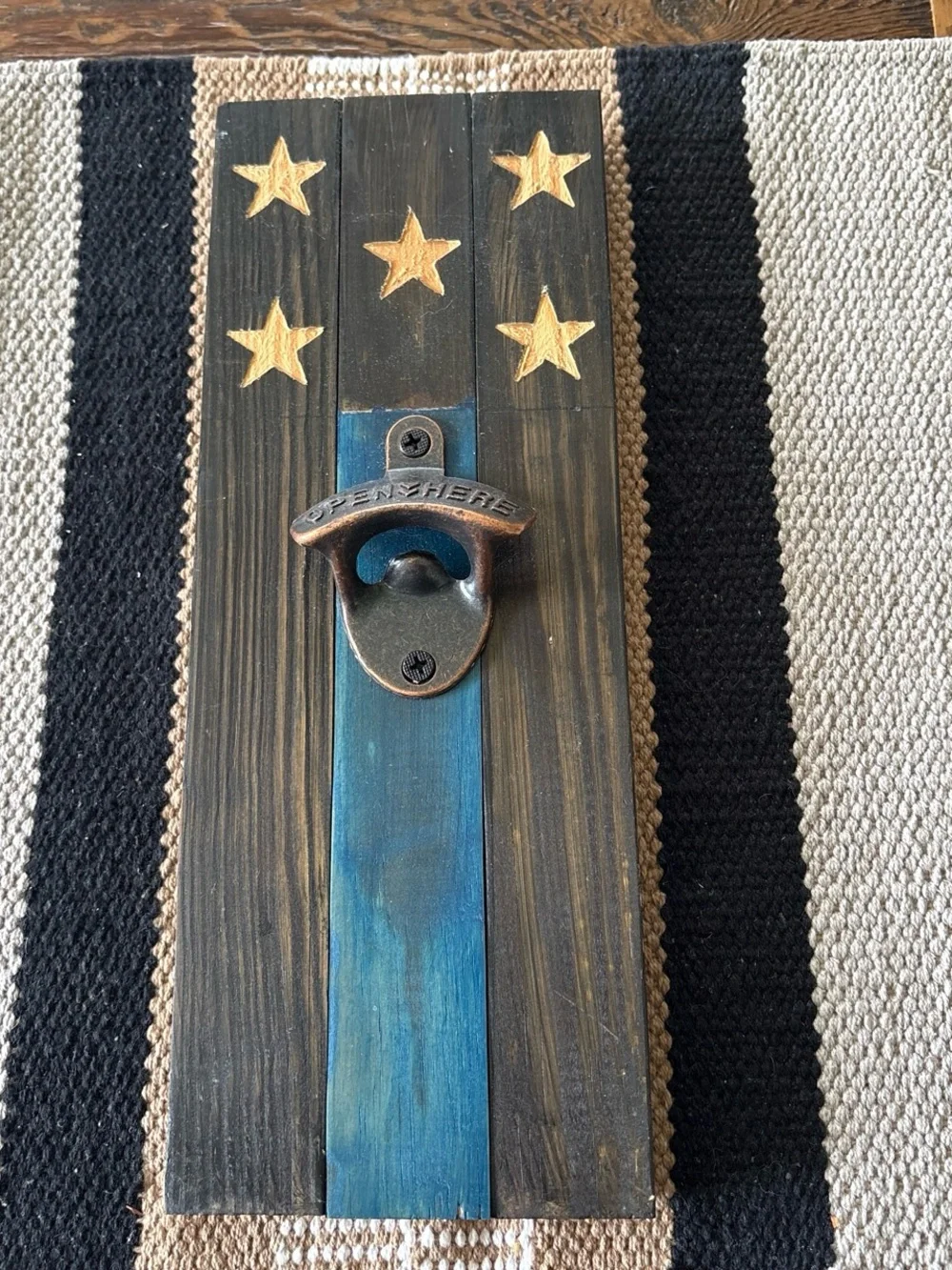 American flag bottle opener
